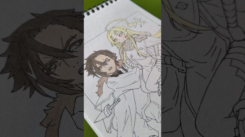 Teoritta and Xylo Forbartz : Sentenced to Be a Hero : #shorts #anime #drawing