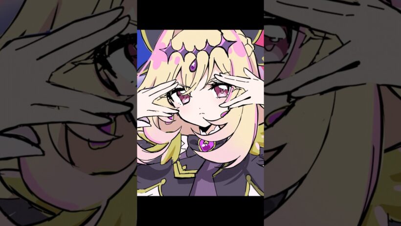 【名探偵プリキュア！】犯人の犯沢さんのOPを踊るキュアアルカナ・シャドウ描いてみた #precure #たんプリ #犯人の犯沢さん