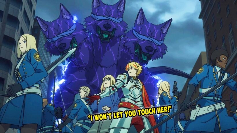Richard Throws Himself Between Ayaka and Cerberus【Fate/Strange Fake】