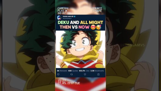 Deku & All Might : Avant vs Maintenant | #myheroacademia #edit #amv #mha #bnha