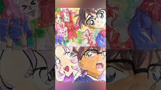 名探偵コナンと名探偵プリキュア！を描いてみた🕵️🤓🎀🔍🕰️