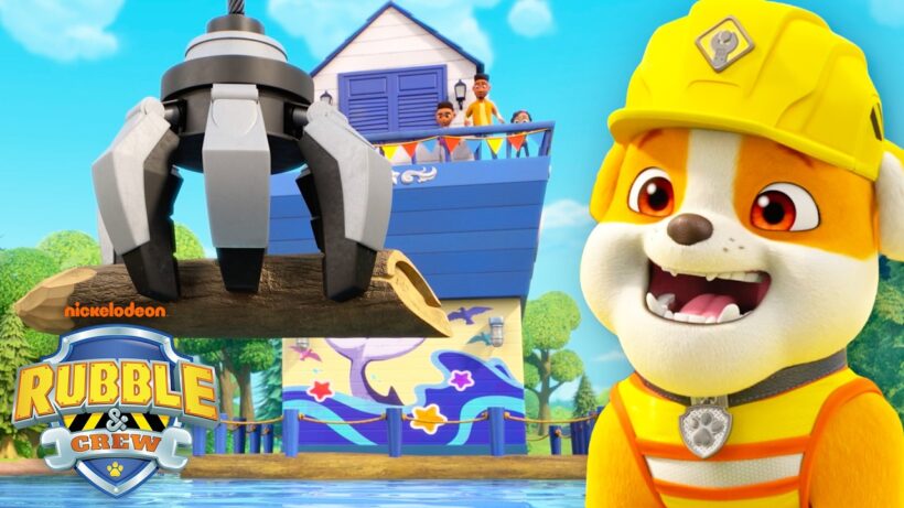 Rubble Builds a BIG River Houseboat! 🛶 w/ Mix, Charger, & Wheeler | Rubble & Crew