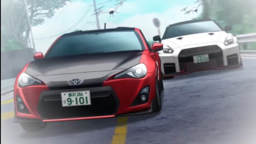 【MF GHOST 3rd Season・EP13】Kanata overtakes Shun (Nissan GTR Nismo VS Toyota GT86)