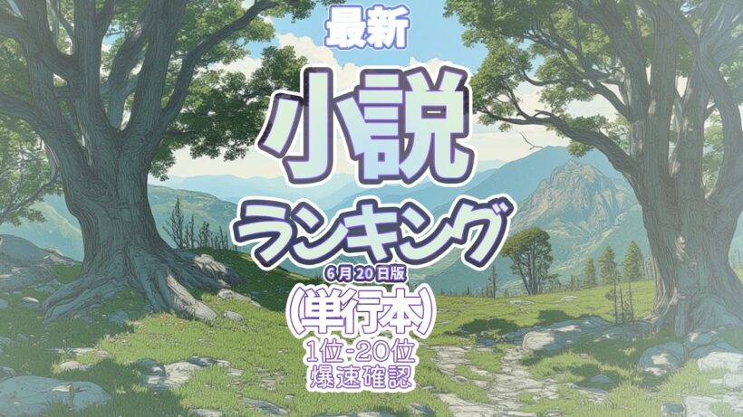 【最新小説ランキング単行本カテゴリ】2026年6月20日  #ファイア・ドーム #辻村深月 #青天 #インザメガチャーチ#多類婚姻譚 #ランキン #爆速確認 #小説 #おすすめ #最新