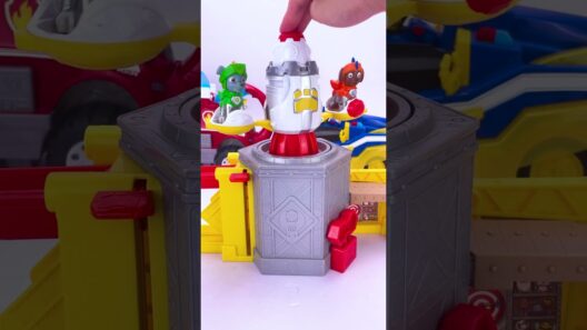 Experience Unboxing Paw Patrol Rubble & Crew Launch 'N' Spin Spaceship Review #toys #pawpatrol