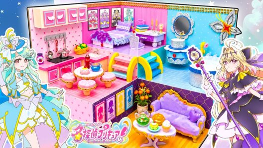 名探偵プリキュアのおしゃれなドールハウスをDIY！✨プリキュアミニチュアルーム作り❤️ キュアアンサー、キュアミスティック、キュアアルカナ・シャドウとキュアエクレール