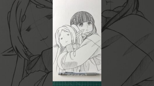 Drawing Frieren & Fern #frieren #イラスト #frierenbeyondjourneysend