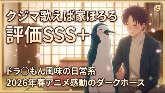 【クジマ評価SSS＋】ドラえもん風味の日常系からの感動アニメ「クジマ歌えば家ほろろ」アニメレビュー【2026年春アニメ】