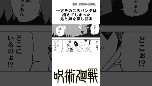 【呪術廻戦】お別れ。 #呪術廻戦 #死滅回遊 #パンダ