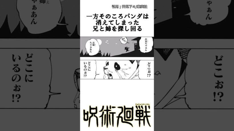 【呪術廻戦】お別れ。 #呪術廻戦 #死滅回遊 #パンダ