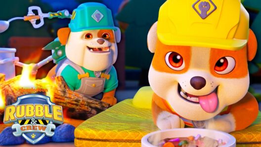 Rubble Builds a Campsite! 🏕️ w/ Mix & Charger | Rubble & Crew