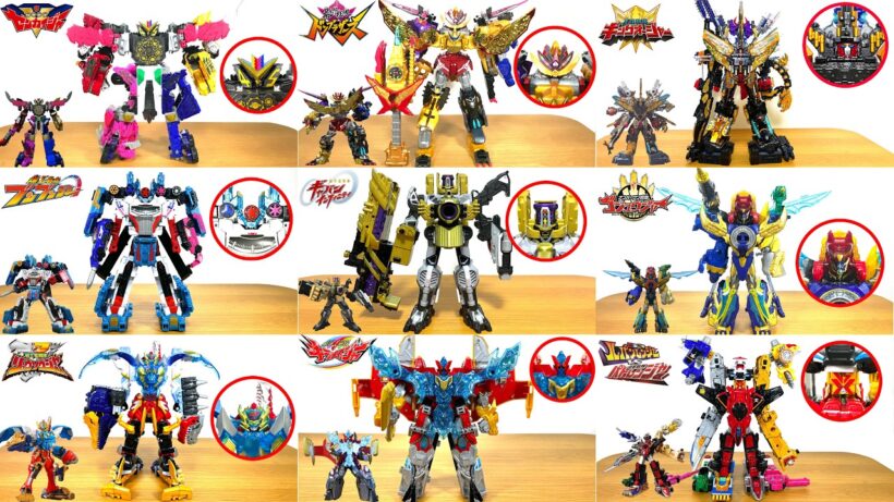 最強の変形合体ロボットだ！スーパー戦隊やギャバンインフィニティの最強ロボットを一気に変形合体だ！