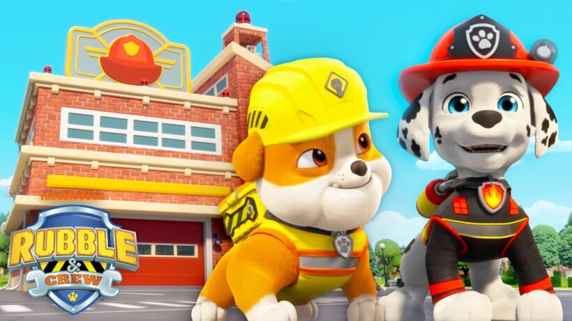 Rubble & Marshall Build a BRAND NEW Fire Station! 🚒 | Rubble & Crew