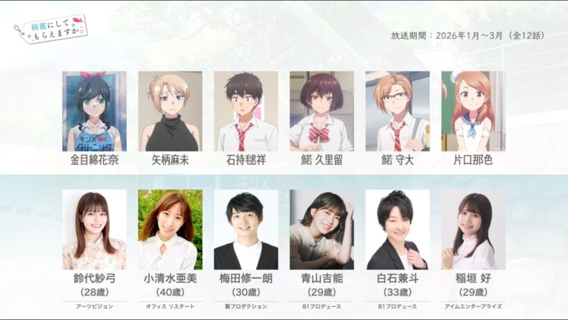 綺麗にしてもらえますか。の声優さんたちは、こんな顔！