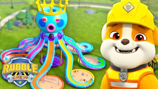 Rubble Builds a GIANT Octopus Sandbox! 🐙🏖️ | Rubble & Crew