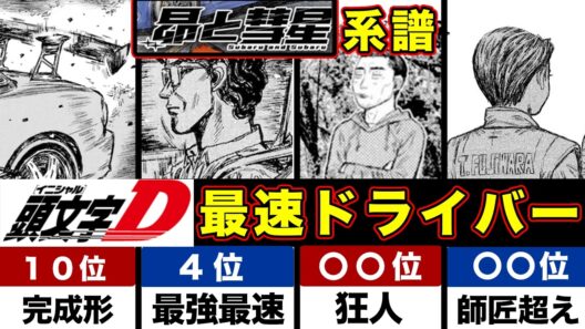 【昴と彗星】頭文字D・最速ドライバーランキング!!昴と彗星に関係してくる展開予想にフォーカスした結果...【頭文字[イニシャル]D】】【真・公道最速理論】