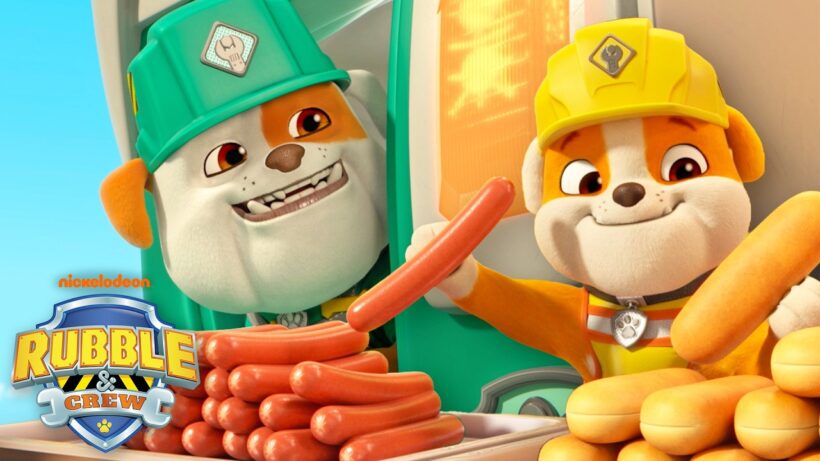 Rubble & Grandpa Gravel's Food Truck RACE! 🌭🏁 | Rubble & Crew