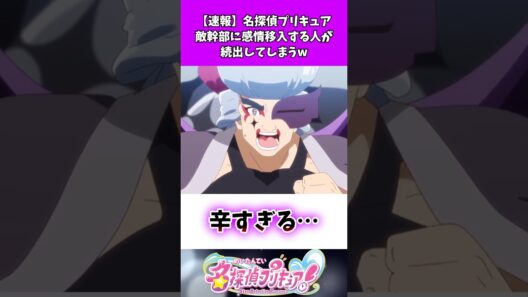【速報】名探偵プリキュア敵幹部に感情移入する人が続出してしまうw #たんプリ