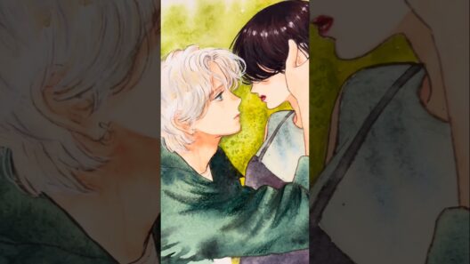 【うるわしの宵の月】うるわしの宵の月の7表紙描いてみました🎨　#うるわしの宵の月#アニメ模写#水彩 #shorts