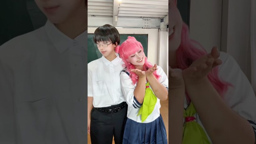 【cosplay】念願！谷くん連れて正反対な君と僕コス併せしたんよ‼️😭【谷くん▶︎​⁠ @y@yumecha289#shorts #seihantainakimitobokucosplay