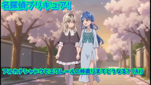 名探偵プリキュア!アルカナシャドウとエクレールの仲直りまでどうなる? アニメ(AI)#名探偵プリキュア#ai #アニメ キュアアルカナシャドウ　エクレール #たんプリ