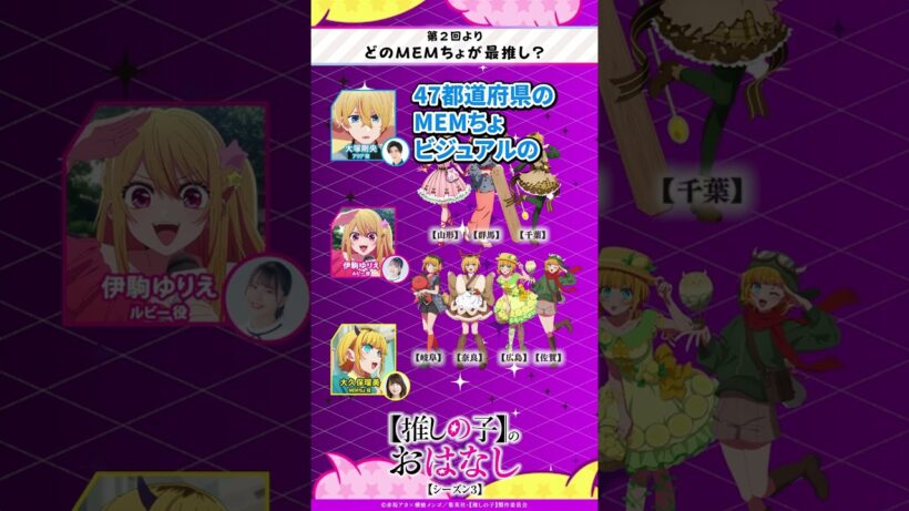 【47都道府県の子】どのMEMちょが最推し？ 『【推しらじ】シーズン３ 第２回 切り抜き】』