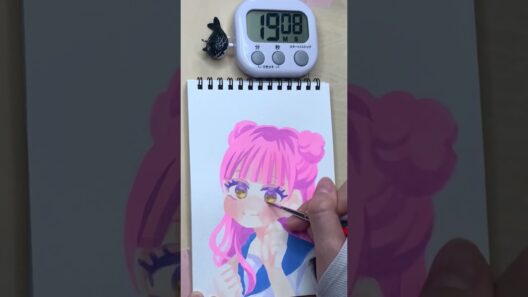 【正反対な君と僕】鈴木ちゃんを10秒、1分、1時間で描いてみた！タイムアタック #shorts #イラストメイキング #タイムアタック #seihantainakimitoboku #drawing