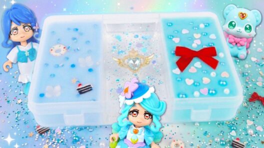 【名探偵プリキュア！】❤️キュアエクレールとシュシュタン🎀帆羽くれあ🦋のスライムパレットを制作✨【プリキュア】【はんちゃんラボTV】