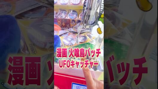 舐めプしたら…ｗ火喰鳥バッチをクレーンゲームでゲット！？#ufoキャッチャー #火喰鳥 #漫画 #アニメ