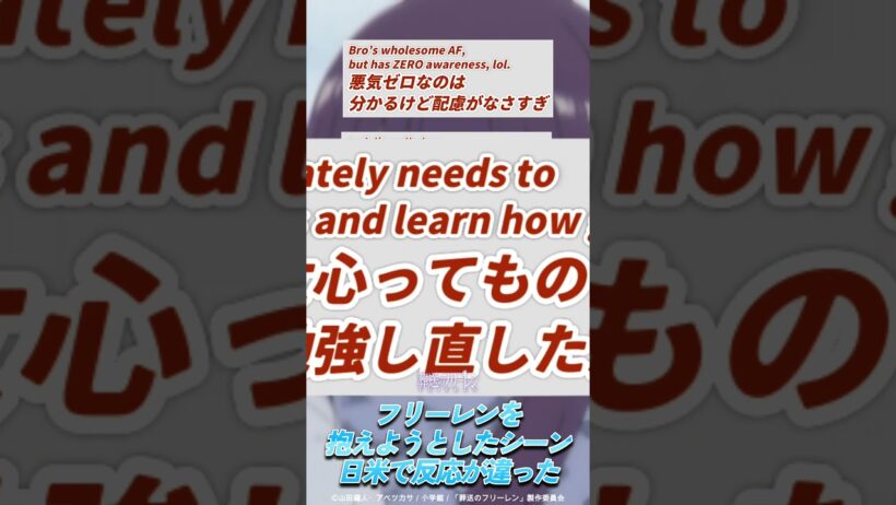 【葬送のフリーレン】雪道で倒れたフリーレンをシュタルクが抱えようとしたシーンで海外の反応が日本と違いすぎた【ゆっくり解説】