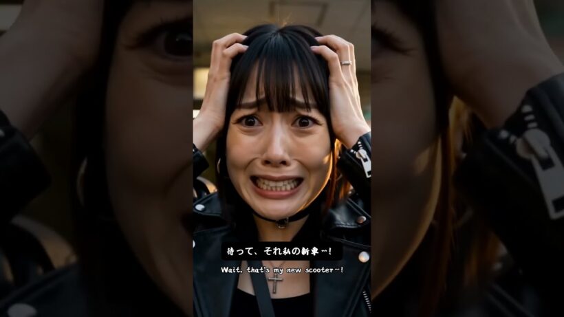 お年寄りをかばった女、涙目#呪術廻戦 #コスプレ #jujutsukaisen #chatart