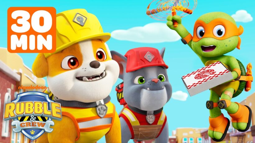 Rubble & Mikey's Pizza Party Playlist! 🍕🎉 | Teeny Mutant Ninja Turtles + Rubble & Crew