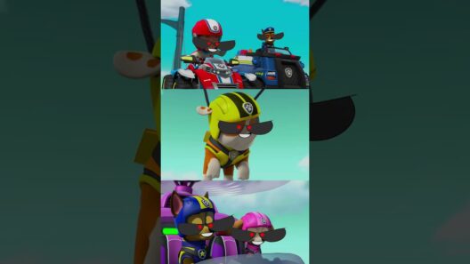 🐾 Rubble and Crew Enter the Monster World! 😨 #Shorts #animation #funny #RubbleAndCrew