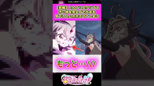 【悲報】名探偵プリキュア！エクリプス・シャドウさん汚い物を見る目で大友を見下ろしムホホさせてしまうww #たんプリ #反応集
