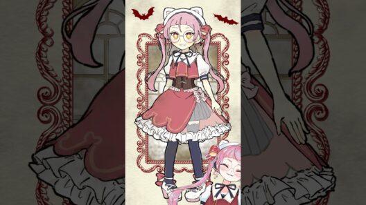 アルネの事件簿風に自分を描いてみた🦇 #佐佐咲キキ #アルネの事件簿 #模写