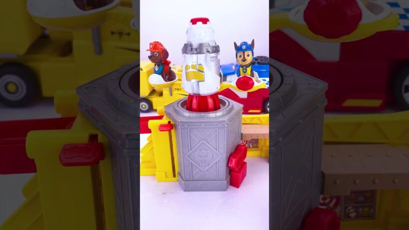 Rubble & Crew Launch 'n' Spin Spaceship Unboxing & Review #toys #pawpatrol