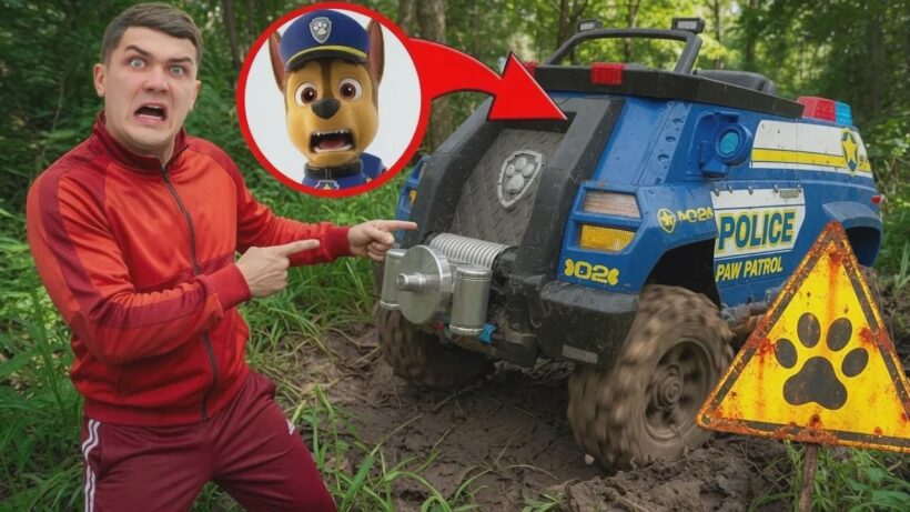 衝撃の事故のあと放置されたパウ・パトロールの車を発見！チェイスはどうなった？