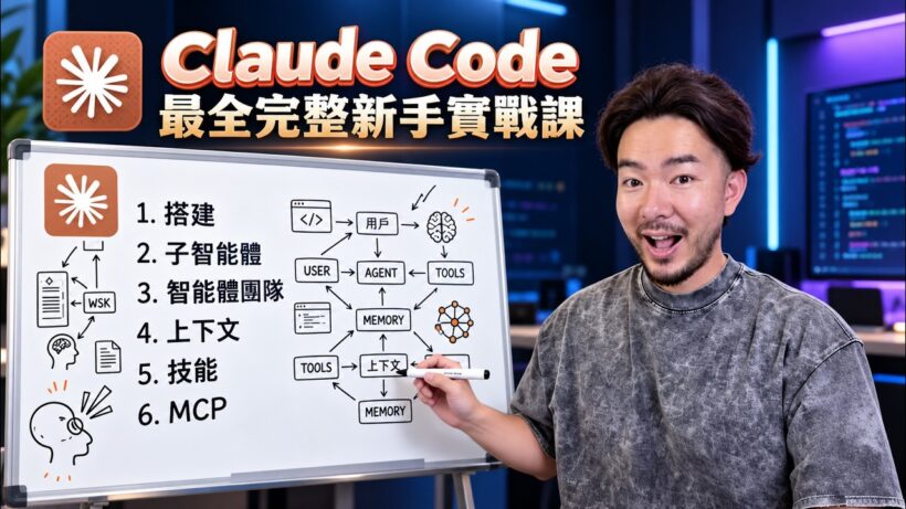 【全網最全】整整 3.5 小時 Claude Code 史詩級大師課！從零打造 24 小時自動幫你賺錢的「無人 AI 公司」！