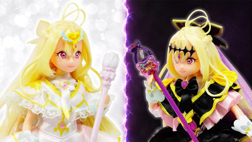 名探偵プリキュア❤️キュアアルカナのスタイルドールに、アルカナシャドウの衣装を手作り工作✨100円ショップの材料でキュアエクレール、アンサー、ミスティックがリメイク変身DIY⭐️リカちゃん