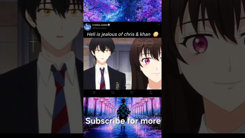 Heli is jealous🖤🧛🏻| dark moon the blood alter #anime #shorts #darkmoonthebloodalter #enyphen #manwha