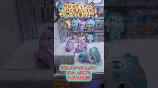 (名探偵プリキュア) #クレーンゲーム #プライズ獲得 #アミューズメント限定 ＃マシュタンぬいぐるみ