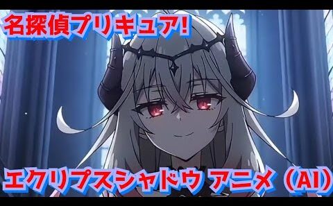 名探偵プリキュア! エクリプスシャドウ アニメ （AI）#名探偵プリキュア#ai #アニメ キュアアルカナシャドウ　エクレール #たんプリ