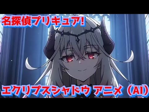 名探偵プリキュア! エクリプスシャドウ アニメ （AI）#名探偵プリキュア#ai #アニメ キュアアルカナシャドウ　エクレール #たんプリ