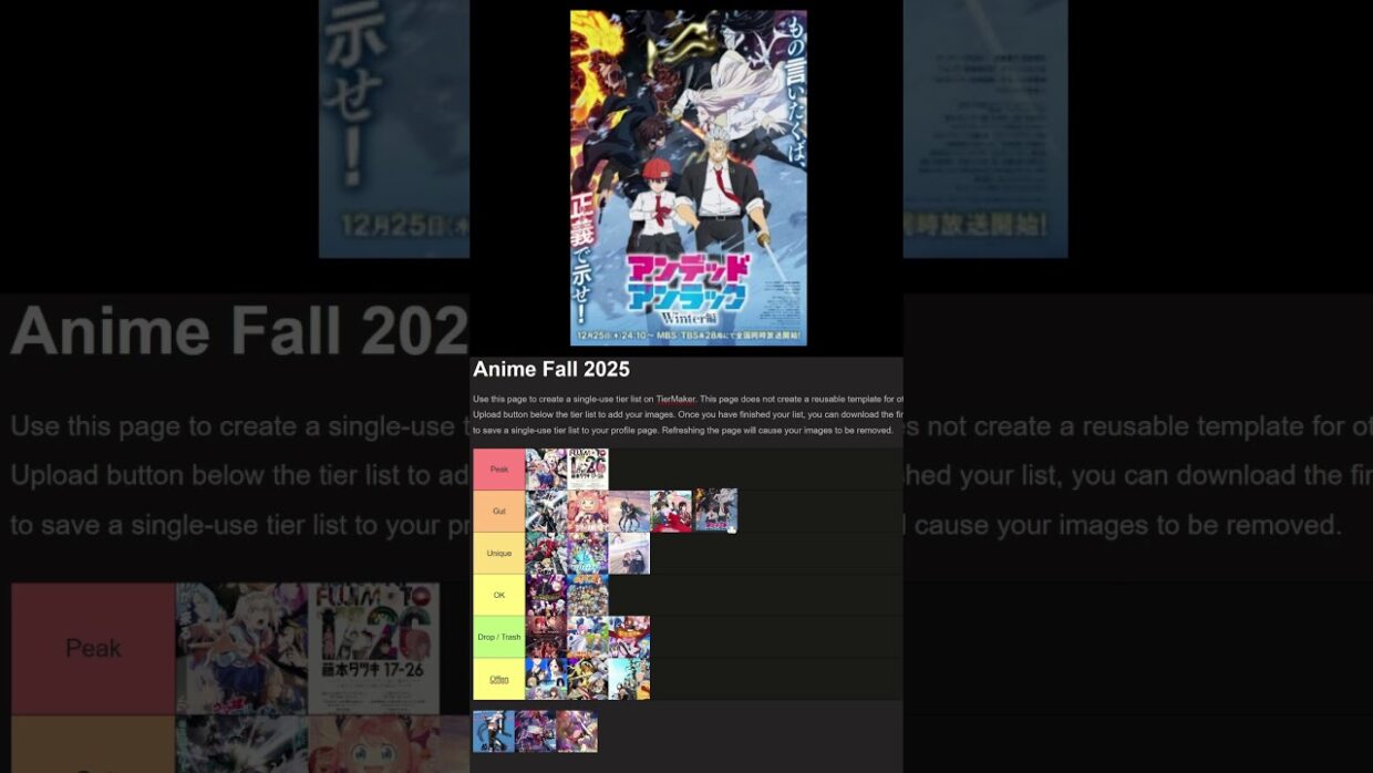 Anime Speed Season Herbst 2025 #59, Undead  Unluck: Winter Arc #anime