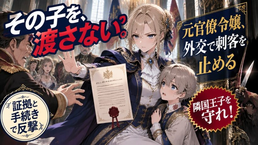 王家の印を持つ孤児を拾った悪役令嬢、隣国の引き渡し要求と刺客に元官僚の手続きで立ち向かう #悪役令嬢 #婚約破棄 #元官僚 #断罪 #異世界転生 #ファンタジー #外交問題 #陰謀 #王子 #孤児
