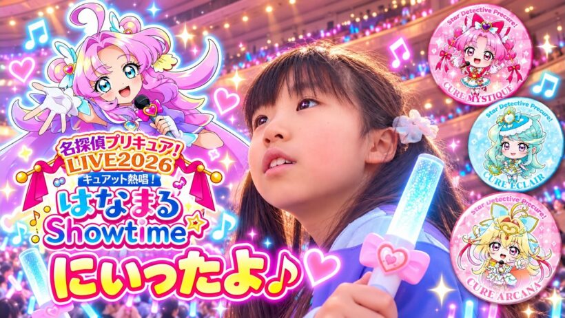 あこ♡ちゃんねる　『名探偵プリキュア！LIVE2026 キュアット熱唱！はなまるShowtime☆』にいったよ♪