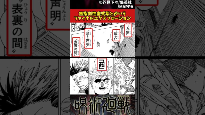 【呪術廻戦】無指向性虚式紫とかいうファイナルエクスプロージョン #呪術廻戦 #反応集