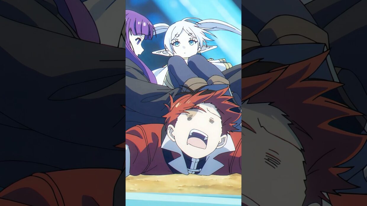 フリーレンたちが封魔鉱の影響を受け、シュタルクが魔物の口から彼女を救い出す！#葬送のフリーレン #anime #animeedit
