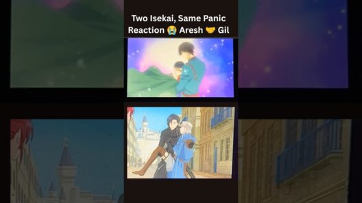 Two Isekai, Same Panic Reaction 😭 Aresh 🤝 Gil #anime #shorts #animeedit #aresh #girl #sei #lizel