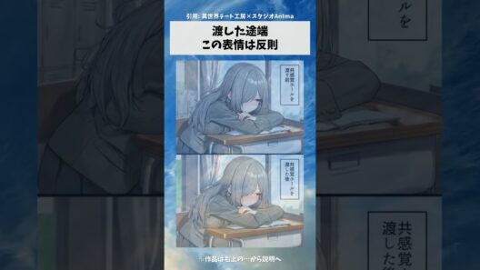 渡した途端、この表情は反則　#漫画 #アニメ #anime